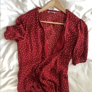 Reformation Napa Wrap Midi Dress Ditty S NWT